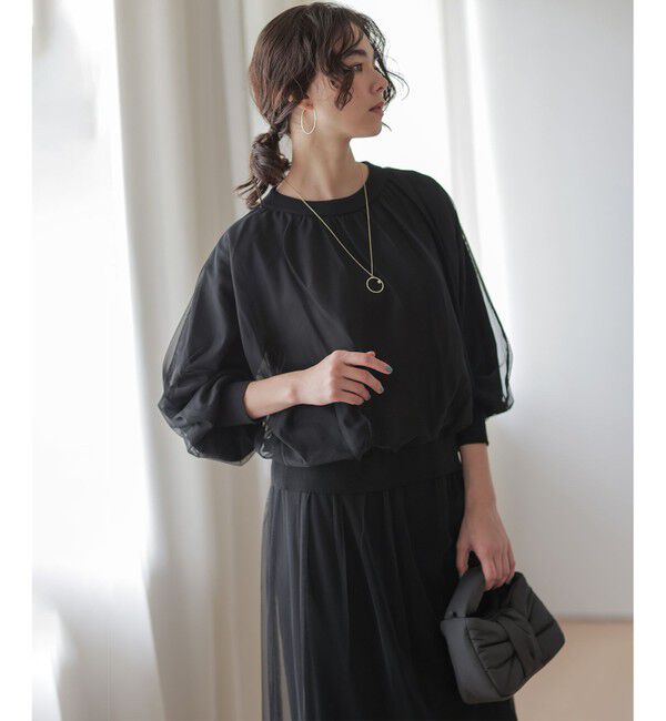 組曲「【WEB限定】チュールニット&times;リバーシブルスカート セット」|スーツ|