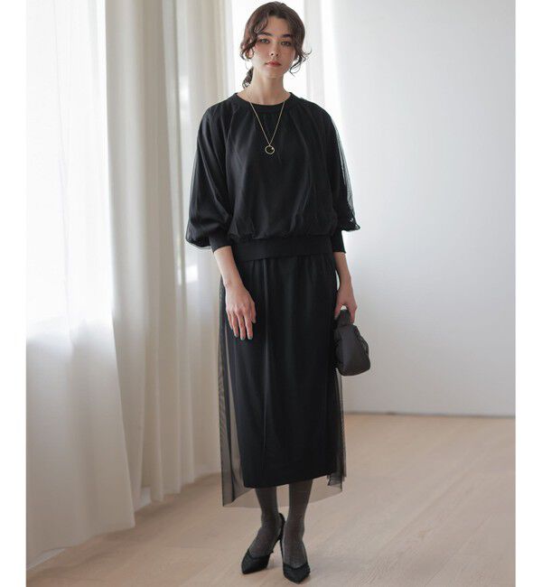組曲「【WEB限定】チュールニット&times;リバーシブルスカート セット」|スーツ|