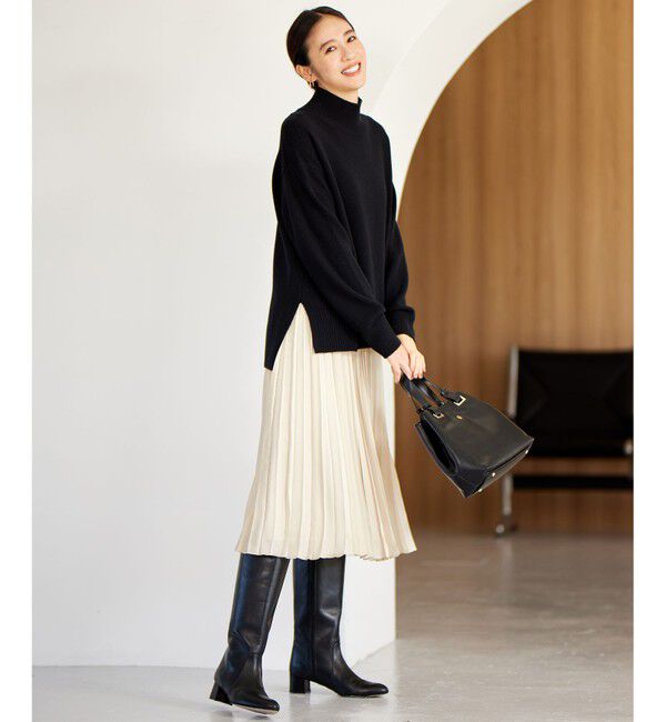 自由区「【WEB限定・洗える】ロイヤルサテンプリーツ スカート」|スカート|