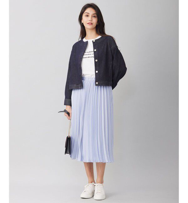 自由区「【WEB限定・洗える】ロイヤルサテンプリーツ スカート」|スカート|