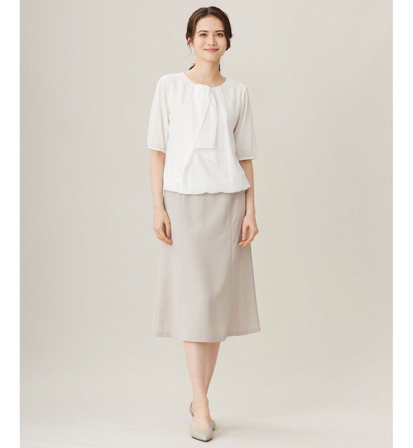 自由区「【セットアップ対応・UVカット・接触冷感・洗える】ライトストレッチフレア スカート」|スカート|