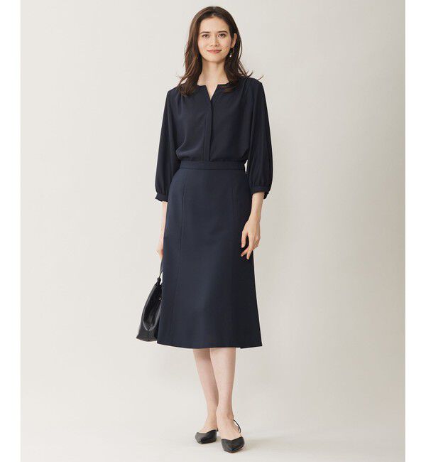 自由区「【セットアップ対応・UVカット・接触冷感・洗える】ライトストレッチフレア スカート」|スカート|