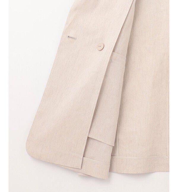 自由区「【セットアップ対応・洗える】リネンビスコースストレッチ ジレ」|ベスト・ジレ|