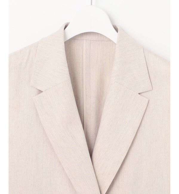 自由区「【セットアップ対応・洗える】リネンビスコースストレッチ ジレ」|ベスト・ジレ|