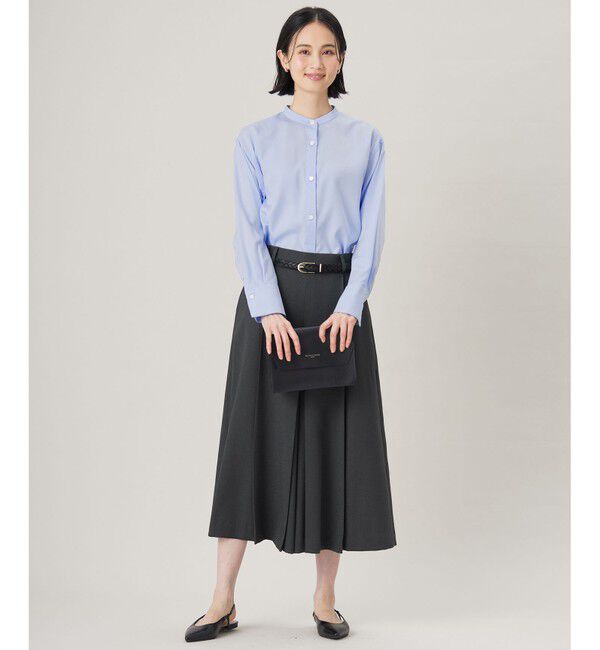 自由区「【セットアップ対応・接触冷感・洗える】リネンライクシンセティックキュロット パンツ」|キュロット|