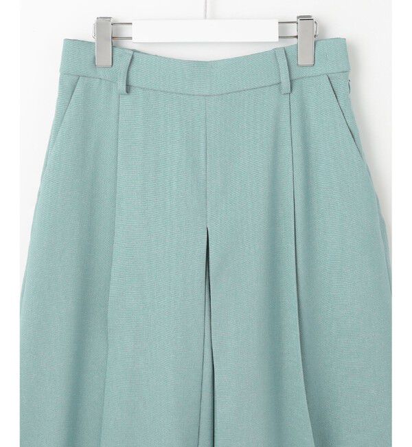 自由区「【セットアップ対応・接触冷感・洗える】リネンライクシンセティックキュロット パンツ」|キュロット|