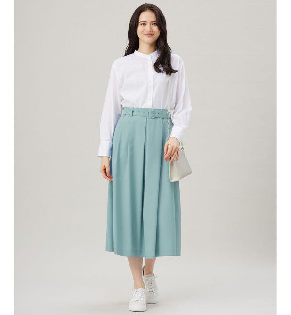自由区「【洗える】ストレッチライトツイル スカート」|スカート|