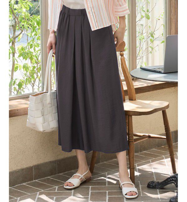 自由区「【セットアップ対応】エアリーツイルキュロット パンツ」|キュロット|バーント