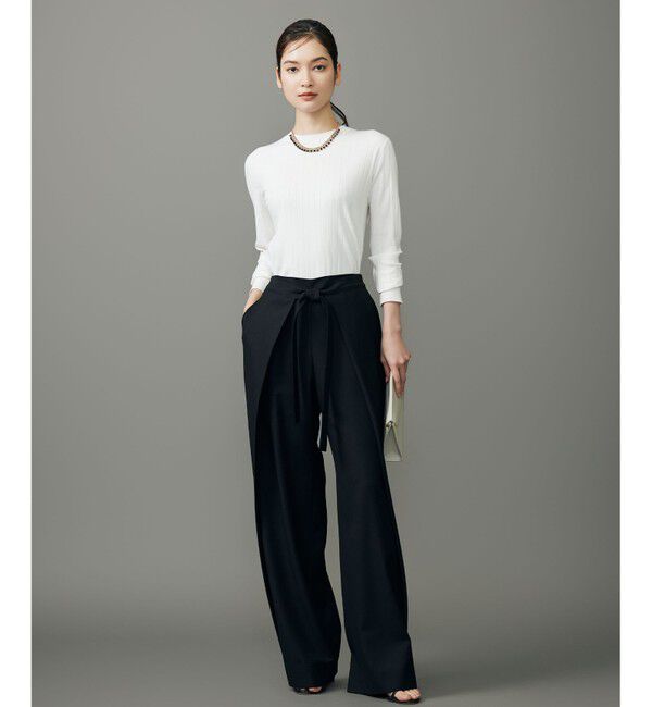 自由区「【SHIHOさん着用】フロントディテールラップワイド パンツ」|その他|