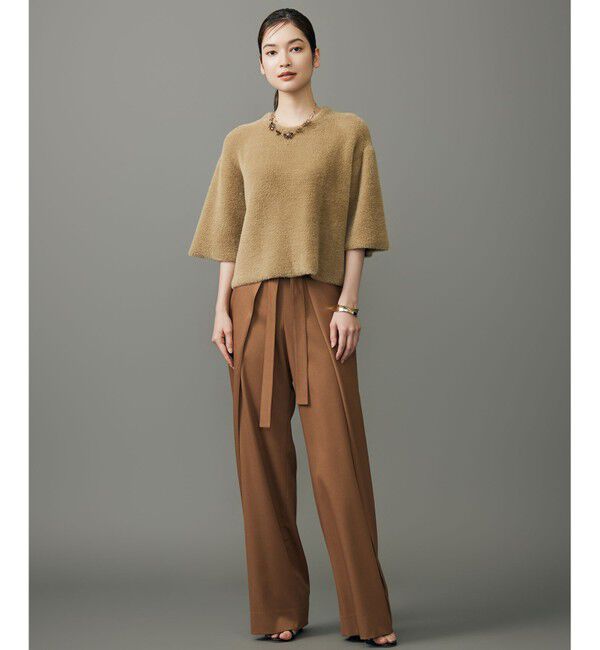 自由区「【SHIHOさん着用】フロントディテールラップワイド パンツ」|その他|