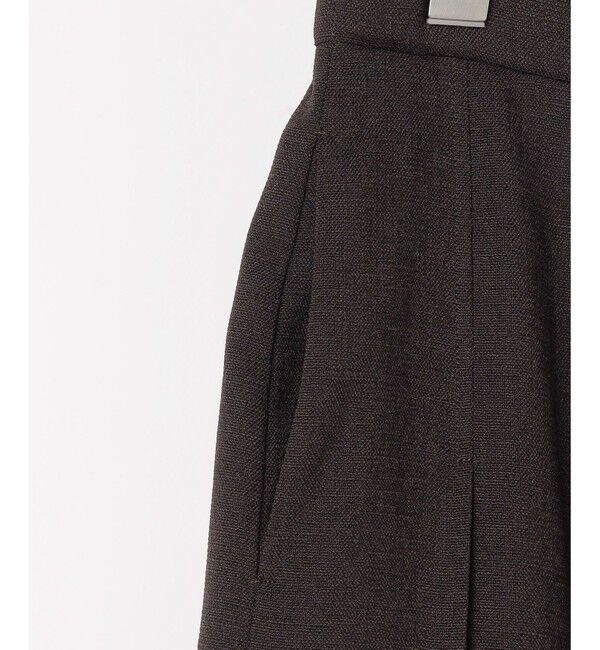 自由区「【セットアップ対応】リネンライクシンセティックタック スカート」|スカート|