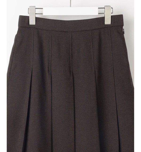 自由区「【セットアップ対応】リネンライクシンセティックタック スカート」|スカート|