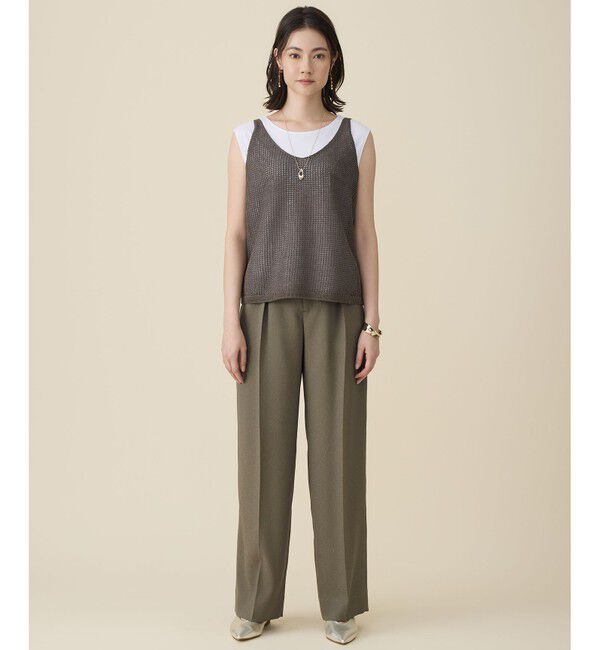 自由区「【カタログ掲載】ペーパーコットンメッシュ ベスト」|ベスト・ジレ|