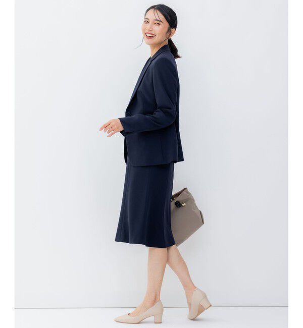 23区「【セットアップ対応/洗える】トリアセダブルジョーゼット テーラード ジャケット」|テーラードジャケット|