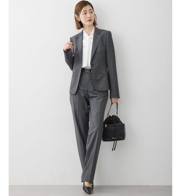 23区「【洗える】ドットドビーデシン ブラウス」|シャツ・ブラウス|