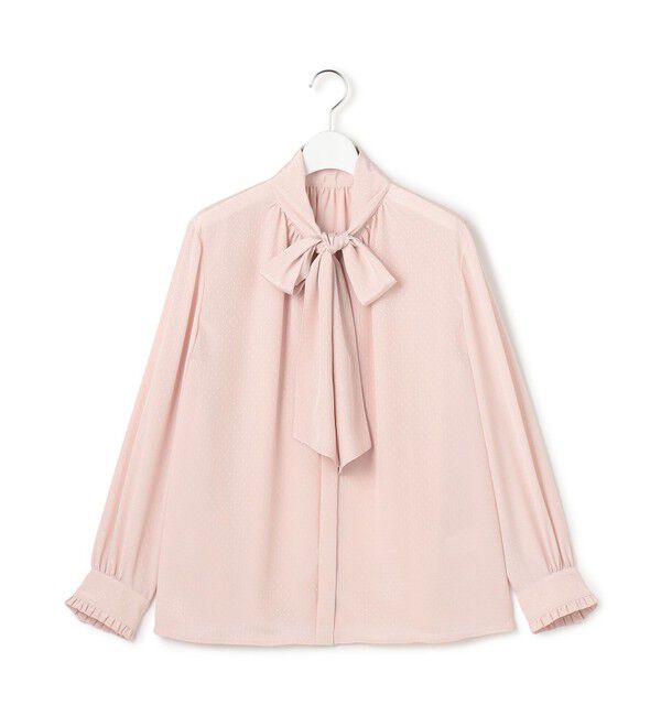 23区「【洗える】ドットドビーデシン ブラウス」|シャツ・ブラウス|