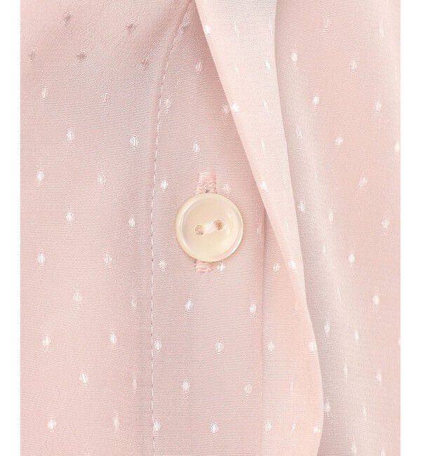 23区「【洗える】ドットドビーデシン ブラウス」|シャツ・ブラウス|