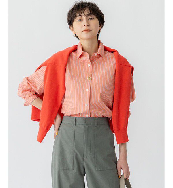 23区「【CLASSY.5月号掲載/洗える】CANCLINI ベーシック シャツ」|シャツ・ブラウス|ｵﾚﾝｼﾞ&times;ｻ