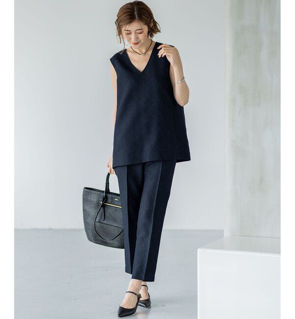 23区「【一部店舗限定/洗える】リネンライクジャカード セットアップ」|スーツ|