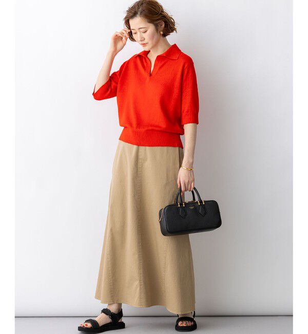 23区「【WEB&一部店舗限定カラーあり】ストレッチギャバ チノ スカート」|スカート|