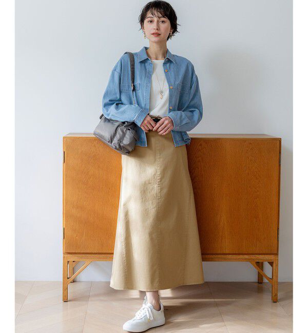 23区「【WEB&一部店舗限定カラーあり】ストレッチギャバ チノ スカート」|スカート|