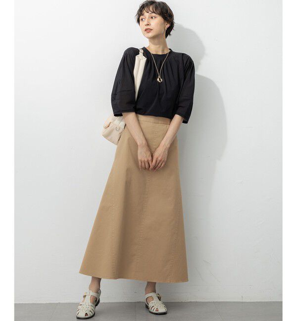 23区「【WEB&一部店舗限定カラーあり】ストレッチギャバ チノ スカート」|スカート|