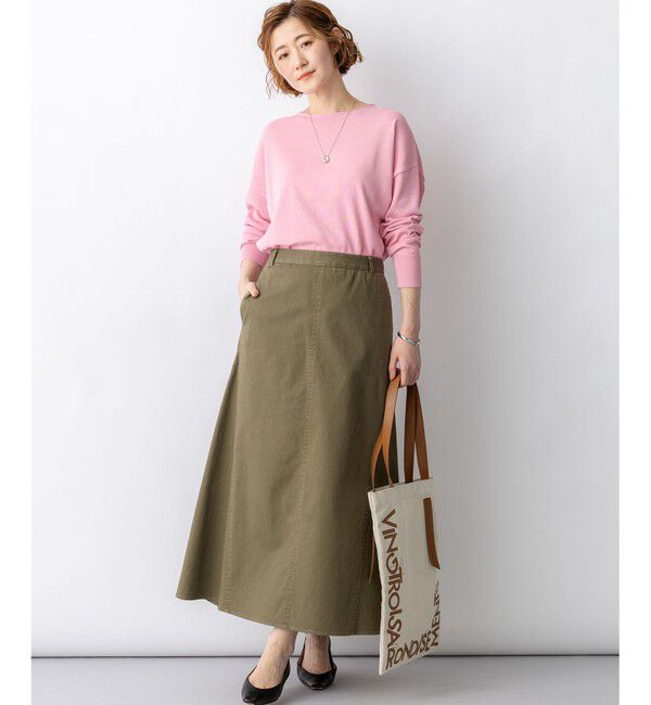 23区「【WEB&一部店舗限定カラーあり】ストレッチギャバ チノ スカート」|スカート|