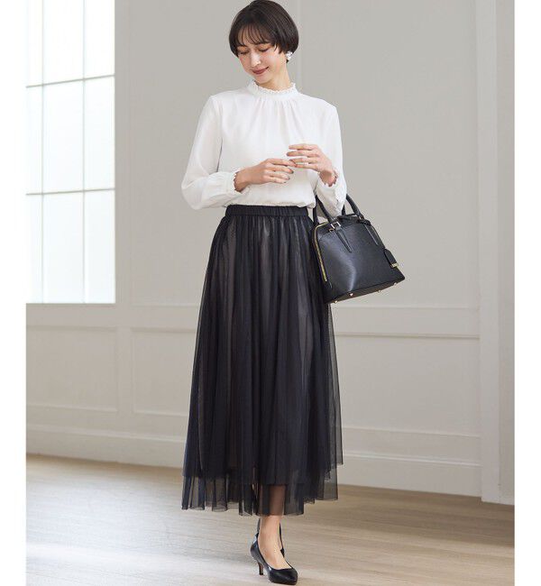 23区「【VERY掲載】バックサテンアムンゼン フリルデザインシャツ」|シャツ・ブラウス|