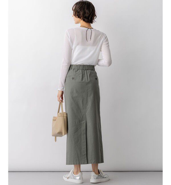 23区「スラブツイルストレッチ Iライン スカート」|スカート|