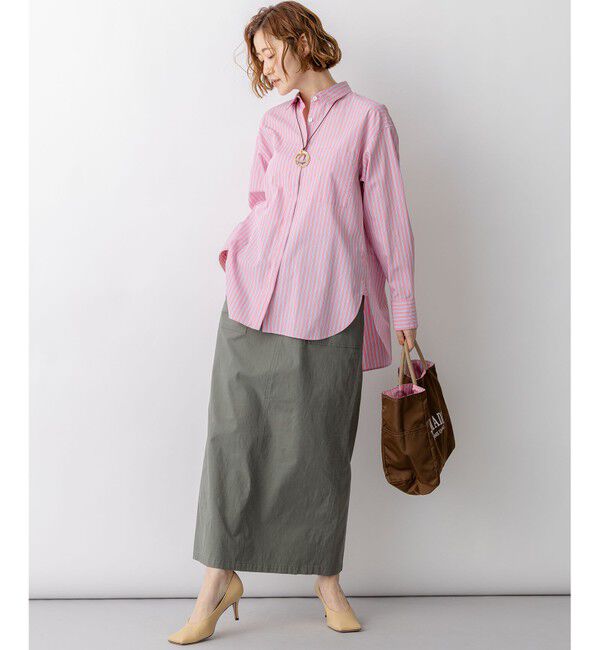 23区「スラブツイルストレッチ Iライン スカート」|スカート|