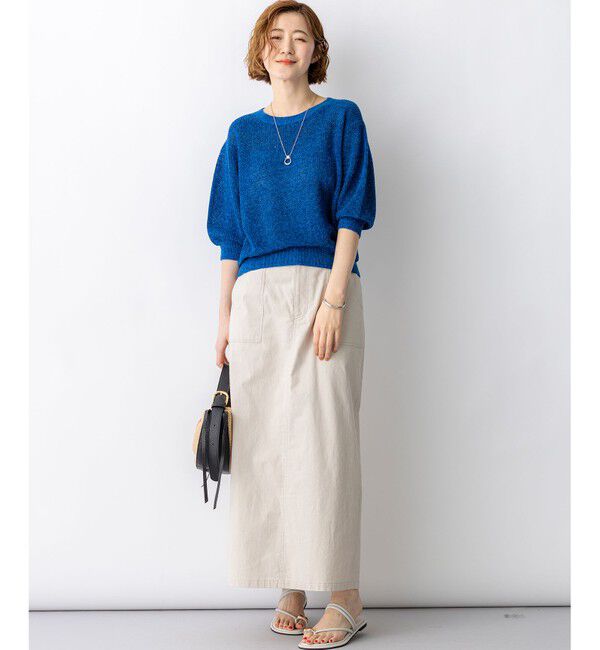 23区「スラブツイルストレッチ Iライン スカート」|スカート|