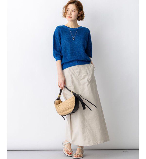 23区「スラブツイルストレッチ Iライン スカート」|スカート|