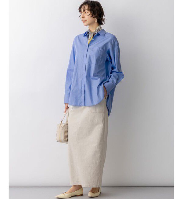 23区「スラブツイルストレッチ Iライン スカート」|スカート|