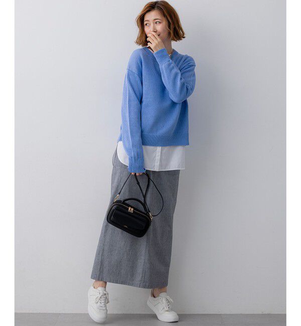 23区「スラブツイルストレッチ Iライン スカート」|スカート|