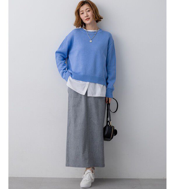 23区「スラブツイルストレッチ Iライン スカート」|スカート|