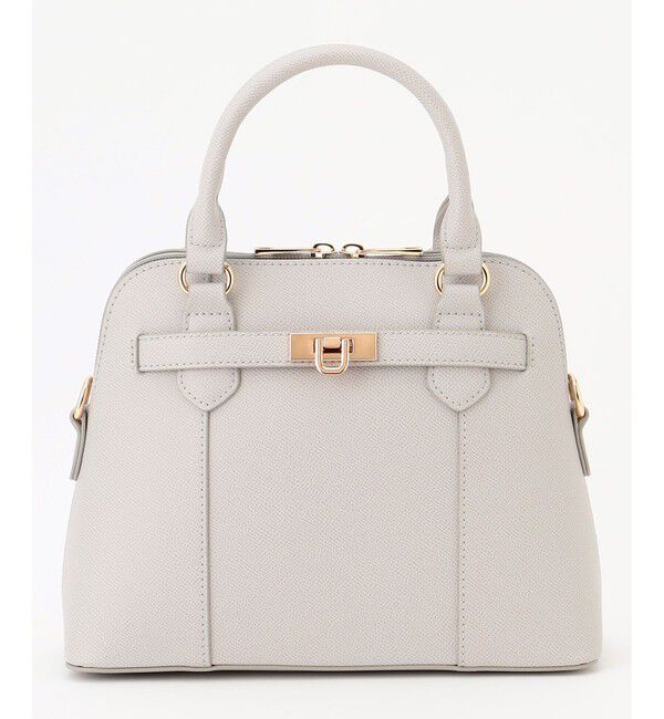 ANY SIS「【2WAY】ベルトアクセントブガッティ バッグ」|ハンドバッグ|ライトグレー