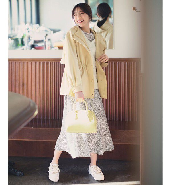 any SiS「【洗える】フラワープリントワンピース &times; ニットベスト セット」|スーツ|