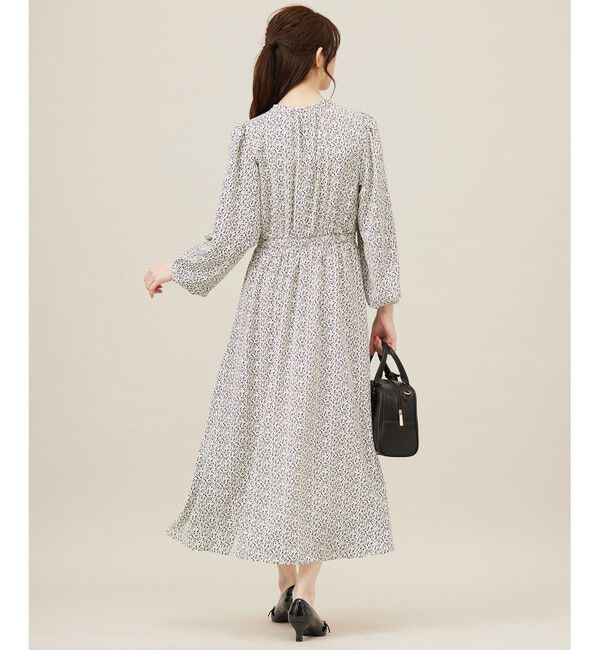 any SiS「【洗える】フラワープリントワンピース &times; ニットベスト セット」|スーツ|