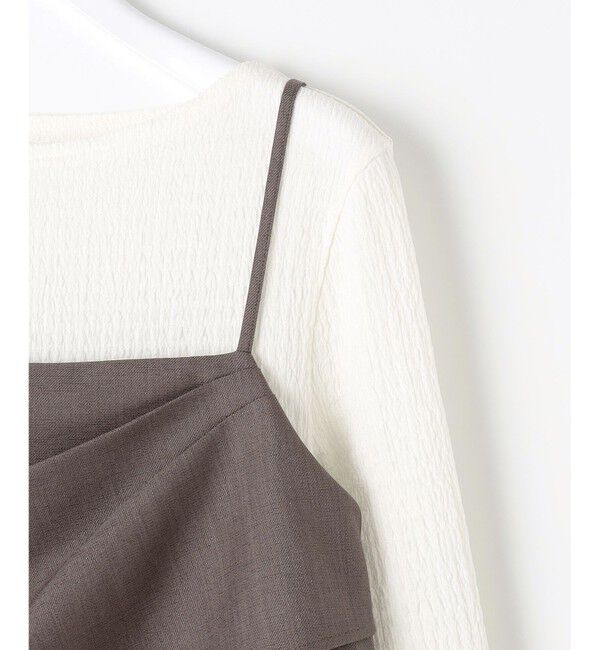 ANY SIS「ビスチェワンピース &times; カットソー セット」|スーツ|