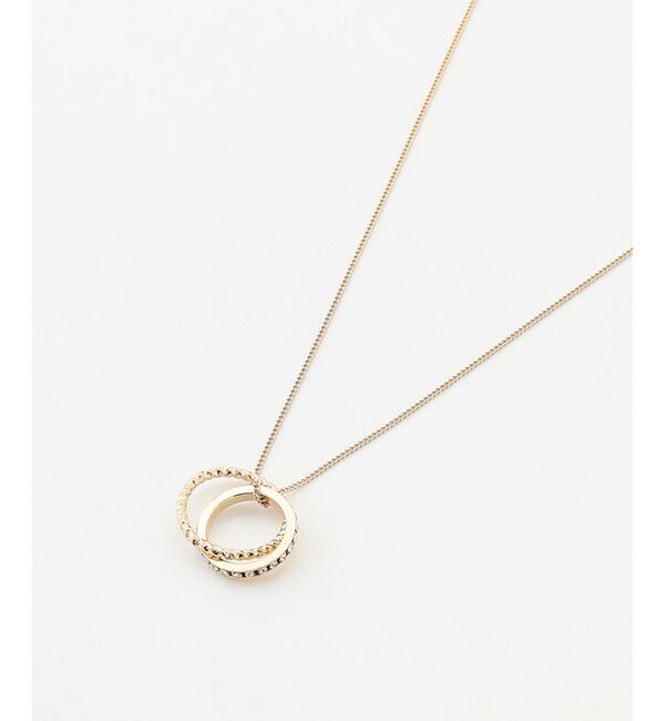 ANY SIS「ダブルリング ネックレス」|ネックレス|