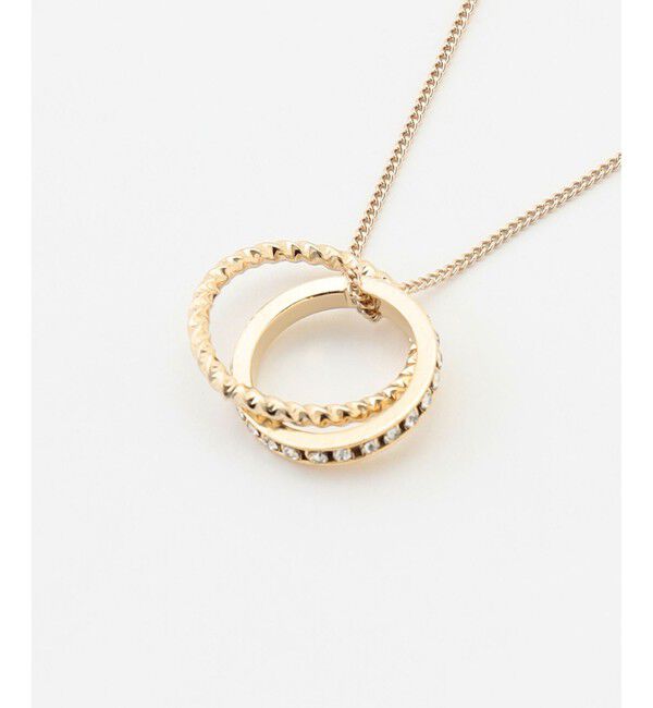 ANY SIS「ダブルリング ネックレス」|ネックレス|