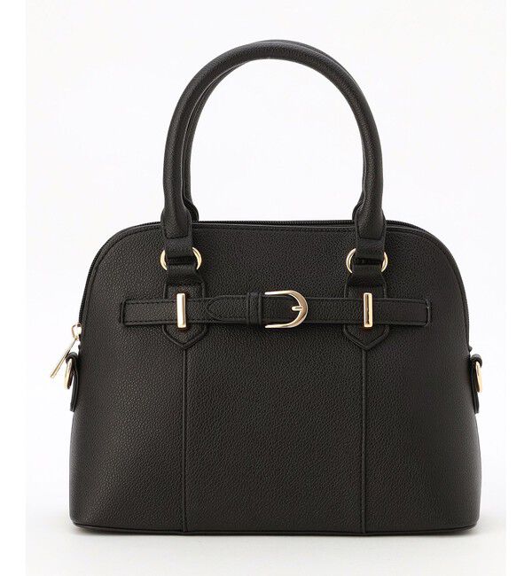ANY SIS「【2WAY】ベルトアクセントブガッティ バッグ」|ハンドバッグ|ブラック