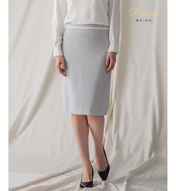 BEIGE,「CINDY / タイトスカート」|スカート|Ice blue &times; White