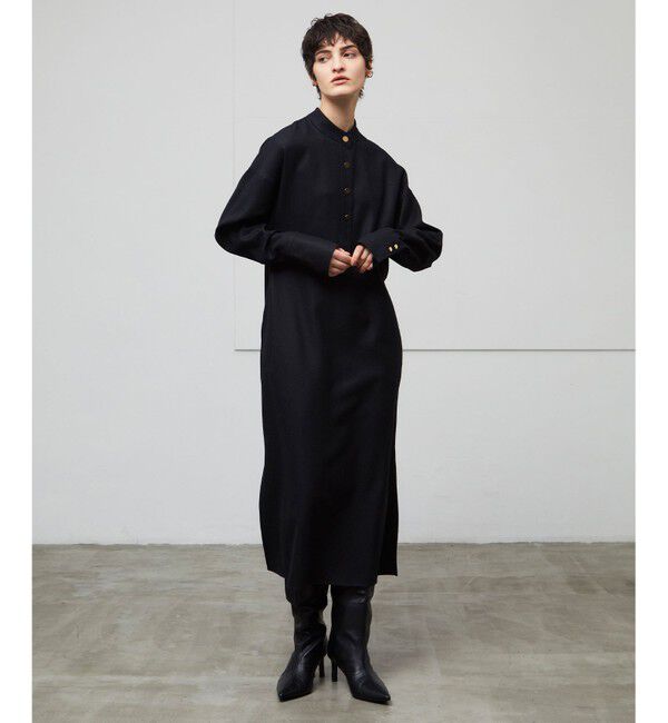 BEIGE,「TERNES / ドルマンスリーブウールワンピース」|ワンピース|