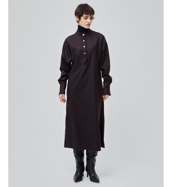 BEIGE,「TERNES / ドルマンスリーブウールワンピース」|ワンピース|