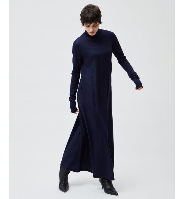 BEIGE,「【洗える】CALDANA / タートルネックロングドレス」|ワンピース|