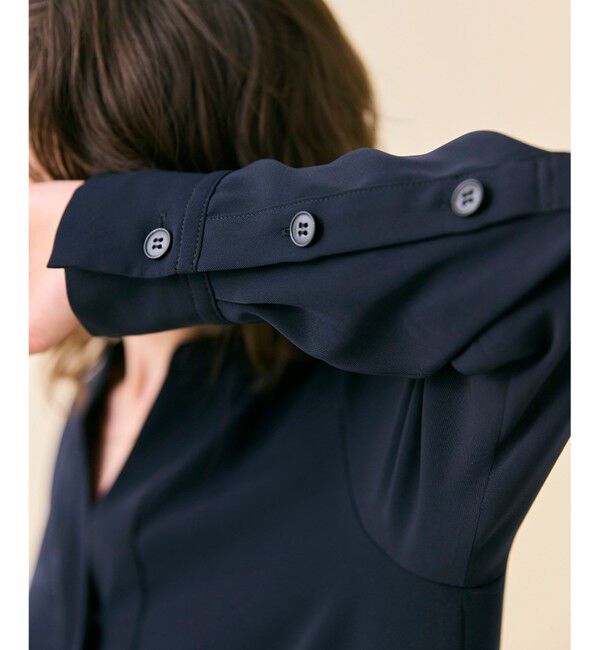 BEIGE,「【WEB限定・洗える】CELOSIA / クロスオーバーVネックワンピース」|ワンピース|