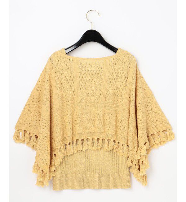  「ポンチョsetニットトップ」|ニット・セーター|