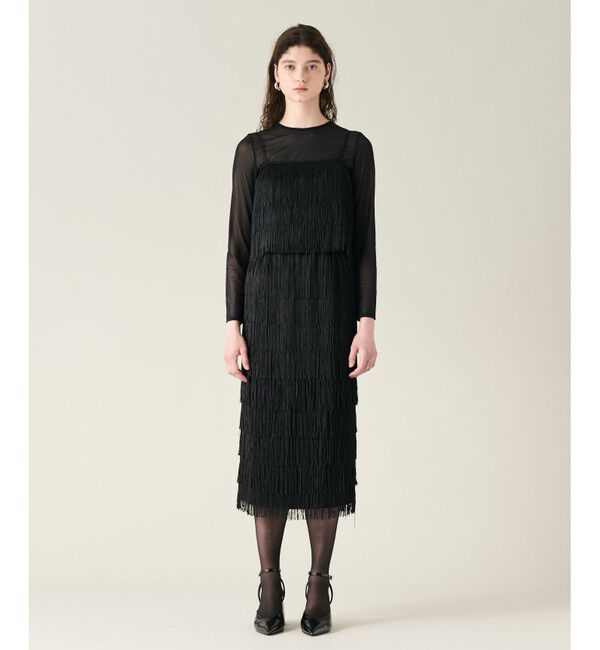 GRACE CONTINENTAL「フリンジトップ」|キャミソール|