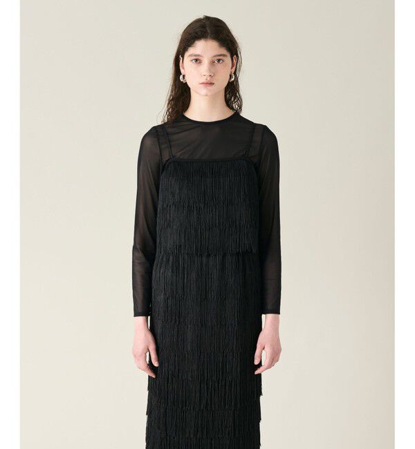 GRACE CONTINENTAL「フリンジトップ」|キャミソール|